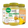 Sea Moss Gel Raw Coconut Pineapple (25 Flavors) 24oz Wildсrafted Gold Sea Moss Gel from Saint Lucia | 92 Vitamins and Minerals | Pure Raw+Non-GMO