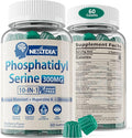 Phosphatidylserine - Nootropic Brian Supplement Focus &amp Energy Gummies + Bacopa Monnieri Omega 3 Huperzine A Methyl B12 &amp B6 for Seniors Gamers Workers Non-GMO Caffeine-Free Sugar Fre