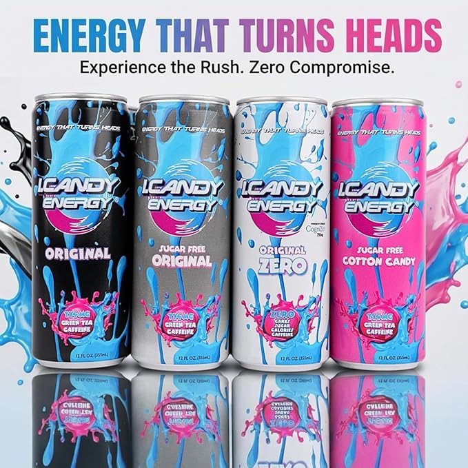 I.CANDY Energy Drink Original 12Pack 12 oz Cans