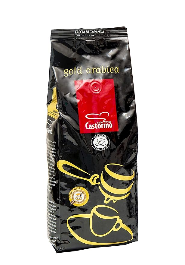 Caffe' Castorino Gold Arabica Whole Bean Italian Coffee