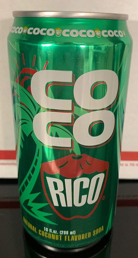 COCO RICO Natural Coconut Flavored Soda 10 fl oz SIX PACK