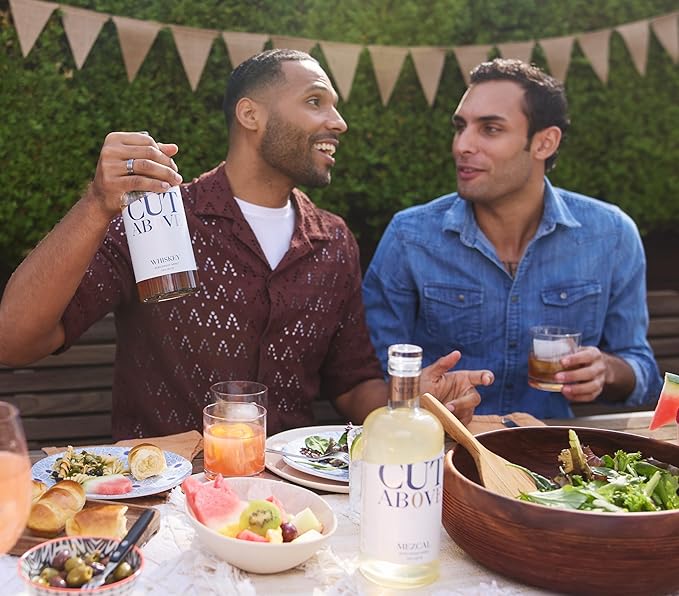 CUT ABOVE Zero Alcohol Gin | Award Winning Premium Non-Alcoholic Spirit for Alcohol Free Cocktails | 25.4 fl. oz. (750mL)