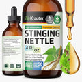 BIO KRAUTER® Stinging Nettle for Seasonal Support - Stinging Nettle Root Tincture (Urtica Dioica) 680 mg for Urinary Tract Support &amp Daily Wellness - 4 Fl.Oz. 56 Days of Supply Sugar &amp Alcoh