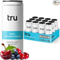Tru Dream Seltzer Cherry Berry Sparkling Water with Chamomile GABA Magnesium &amp Tart Cherry Juice Sweetened with Monk Fruit &amp Stevia Gluten Free Vegan Caffeine Free 12 FL OZ Cans 12 P