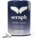 Seraph Acne Supplement - Hormonal Acne Pills Treatment - Pimple Supplements for Women - Skin Clear Capsules for Teen Men &amp Adults - Made in USA - 60 Tablets