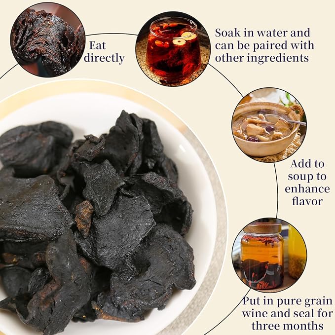 Wanhua Hall Rhizoma PolygonatiHuangJing 8.5oz/240g Chinese Raw Materials Wild Polygonatum Rhizoma Polygonati 黄精 熟地黄 Natural Herbal Tea Caffeine-free