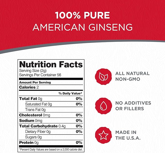 Dairyland American Ginseng Slices - 4 oz Pack Wisconsin Ginseng Slices – Certified Something Special from Wisconsin - Non-GMO Gluten Free Sliced Root - Herbal Supplement in Soup Tea Congee