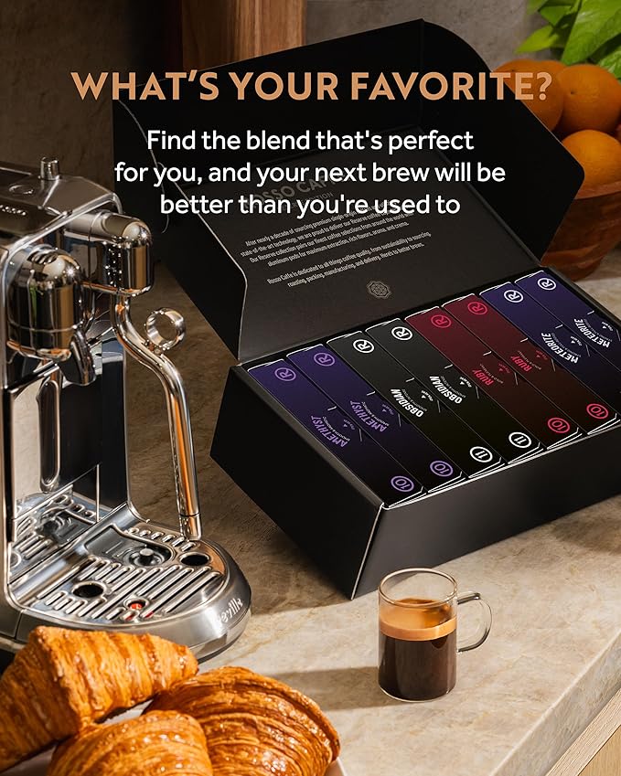 ROSSO CAFFÈ Espresso Coffee Pods for Nespresso Original Machines - 80 Capsules Dark Roast Intense Pack 4 Strong and Robust Flavors - Made in Italy