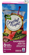 Crystal Light Raspberry Iced Tea Drink Mix 12-Quart 1.6-Ounce Canister (Pack Of 7)