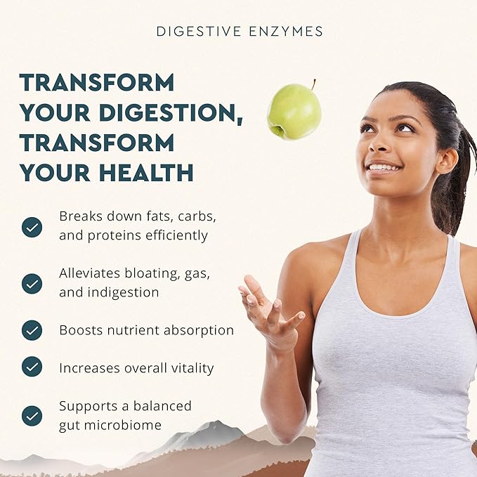 Ancestral Supplements Digestive Enzymes for Women &amp Men 90 Capsules with Probiotics and Grass Fed Beef Organs Supports Gut Health Digestive Health &amp Nutrient Absorption Allergen Free Non