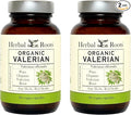 Herbal Roots Pure Organic Valerian Root Capsules - 900 mg - Non-Habit Forming with no Melatonin Non-GMO - 60 Count Vegan Capsules Herbal Supplement (Pack of 2)
