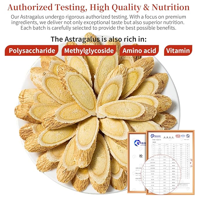 Astragalus Root for Tea Top Grade Huang Qi (Astragalus Root) Slices | 7oz (200g) Pure No Additives 黄芪 黄芪片