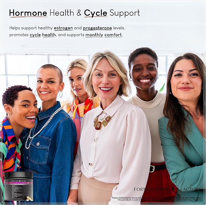 Formulation Factory Hormone Balance for Women - She's Obsessed Vitality Complex with Maca Root &amp Ashwagandha - Libido &amp Mood Support - 120 Capsules 2 Month Supply
