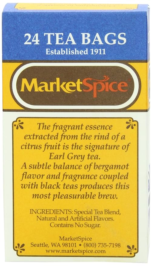 MarketSpice Tea Bag Earl Grey 24-Count (Pack of 3)