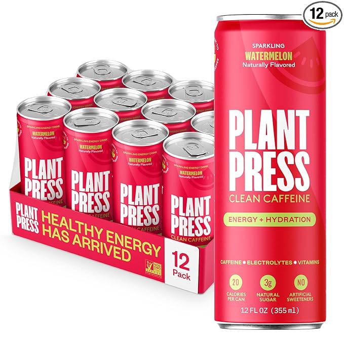 Plant Press Beverage Watermelon 12 fl oz (Pack of 12)