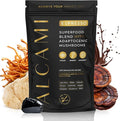 Mushroom Espresso Coffee Superfood Blend 10X Concentrated Extract with Lion's Mane Reishi &amp Cordyceps Energy &amp Focus Support 30 Servings Premium Supplement Powder