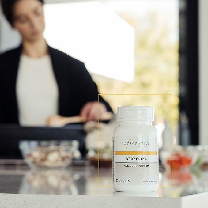 Integrative Therapeutics Berberine - Supports Metabolic Health &amp Cellular Energy Metabolism - Practitioner-Trusted Quality - Dairy-Free &amp Gluten-Free - 60 Capsules (60 Servings)