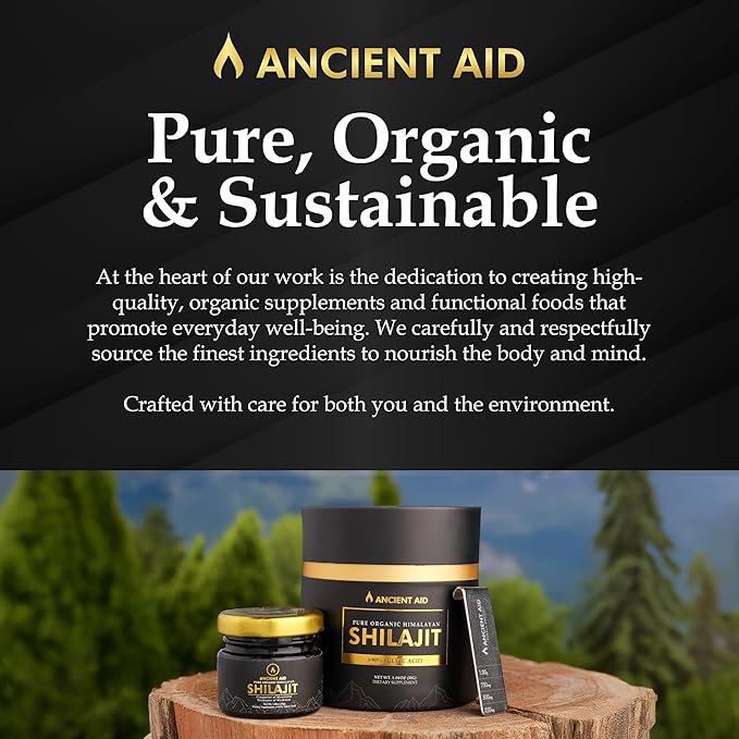 The Most Potent Shilajit – 100% Pure Organic Himalayan Shilajit Resin | 90%+ Fulvic Acid 87+ Trace Minerals | Maximum Strength for Men &amp Women | Supports Energy &amp Focus | 60 Servings | USA Lab