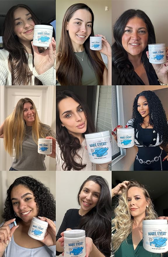 Legendairy Milk Hair Growth Vitamins for Women - Biotin for Hair Growth with Collagen &amp Lustriva Hair Loss Products &amp Supplements for Thinning Thicker Fuller Stronger Skin &amp Nails Man