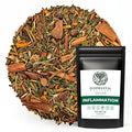 Elephantal Wellness Premium Inflammation Herbal Tea | Comfort &amp Mobility Blend with Turmeric Boswellia White Willow Bark &amp Ginger | Handmade Non-GMO Caffeine-Free Loose Leaf 2oz 20 Servi