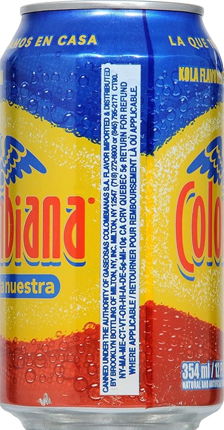 Colombiana La Nuestra Kola Flavored Soda 12oz Can (Pack of 15 Total of 180 Fl Oz)
