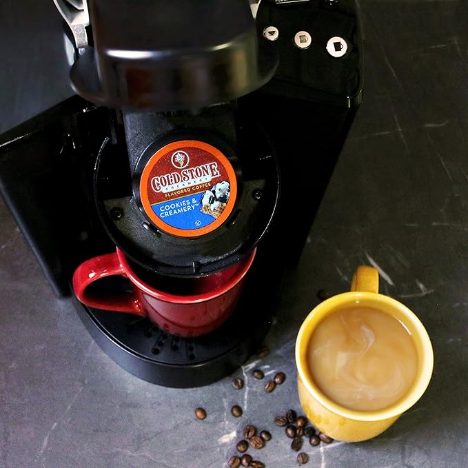 Cold Stone Creamery Beverages Cookies and Creamery Ice Cream Flavored Coffee Pods Compatible with K Cup Brewers Including 2.0 40 Count
