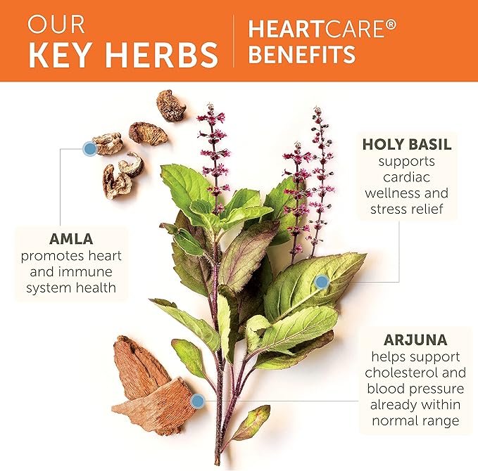 Himalaya HeartCare - Herbal Heart Health Supplements with Ashwagandha and Amla - Vegan Non-GMO Gluten Free 720 mg 120 Capsules