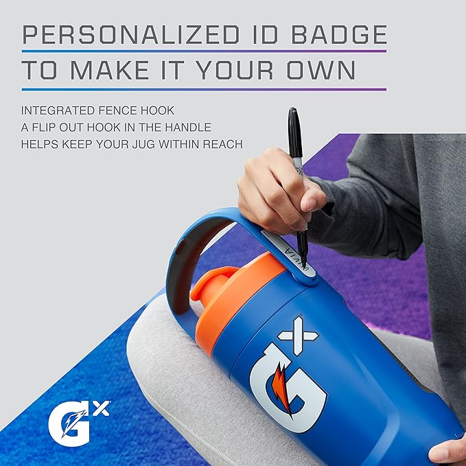 Gatorade Gx Performance Jug 64oz Leakproof Non Slip Grip Great for Athletes Pink