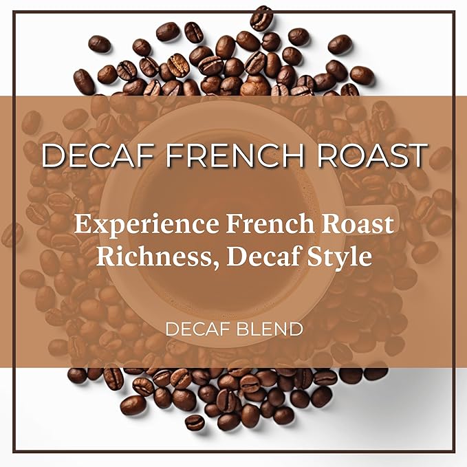 San Diego Coffee DECAF French Roast Dark Roast Ground Coffee 16-Ounce Bag Café descafeinado molido tostado