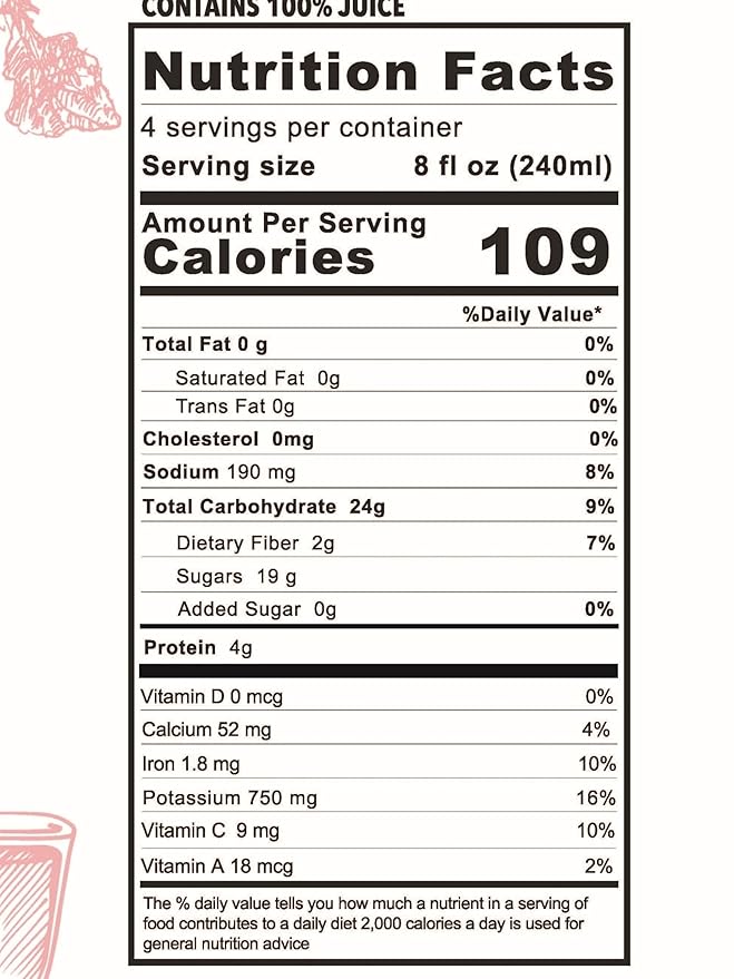 Anna and Sarah 33.8 Oz Organic Red Beet Juice - Glass Bottle (4 Pack) No Sugar Added No Artificial Colors No Preservatives No Flavors AddedNOT from Concentrate