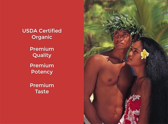 Tahiti Trader Island Style High Potency Noni Fruit Juice - Organic Antioxidant Superfood Supporting Energy &amp Body Health - Fermented to Vinegar - 32oz 2 Pack