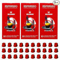 Prince Caffe Espresso Pods –Millennium Intensity 9 Medium-Dark Roast The Espresso Coffee Pods Are Compatible with Nespresso Original Line Machines 30 Count (3 x 10 Capsules) Premium Quality Coffee