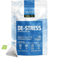 Newjiva De-Stress Herbal Tea - 40 Tea Bags Per Pack - All Natural - Caffeine Free - Includes Bacopa monnieri (Brahmi) Chamomile Lavender Rose Ashwagandha &amp more- GMP Certified Facility