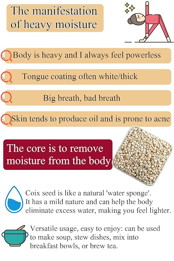 Job'S Tears Coix Seed Tea 10.6Oz/300G Yi Mi Dampness-Removing Tea Natural Grains for PorridgeSoup No Addition Vegetarian Friendly 薏米 薏苡仁