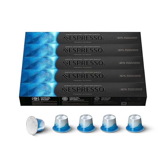 Nespresso Capsules Original Line Freddo Intenso 50-Count Espresso Coffee Pods