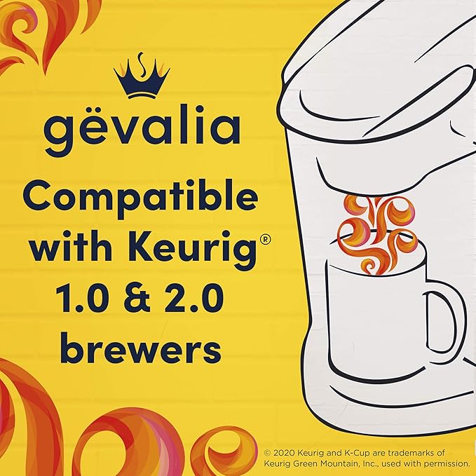 Gevalia Signature Blend Mild Light Roast K-Cup® Coffee Pods (72 Pods 6 Boxes of 12)