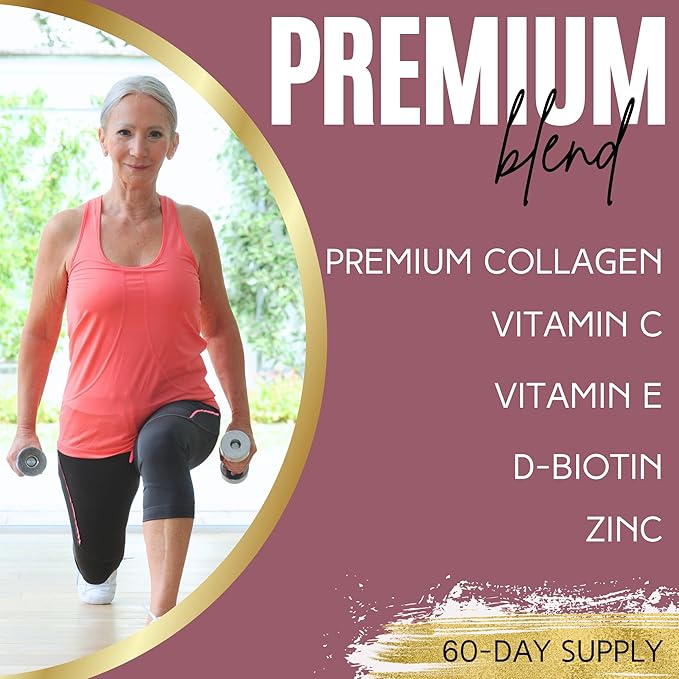 Lumen Naturals Collagen Gummies for Women – Collagen Peptides with Vitamin C E Biotin and Zinc – 120 Gummies – 60 Servings – Supports Beauty and Skin Health