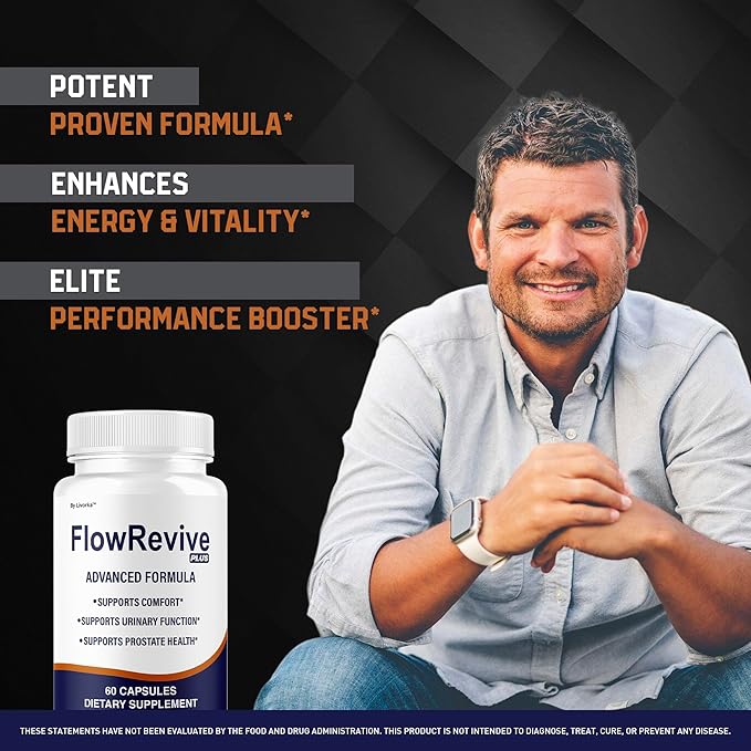(2 Pack) FlowRevive Plus Capsules - Official FlowRevivePlus Pills Premium Advanced Formula 120 Capsules for 2 Months