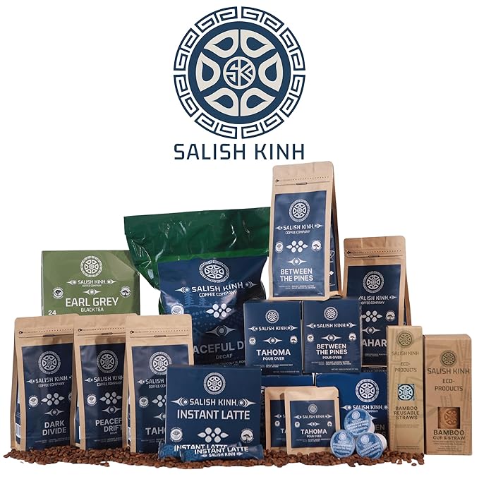 Salish Kinh Whole Bean Coffee | Dark Lahar | 12 oz Bag | 100% Robusta | Dark Roast | Specialty Grade | Single Origin | Direct Trade | Indigenous Produced