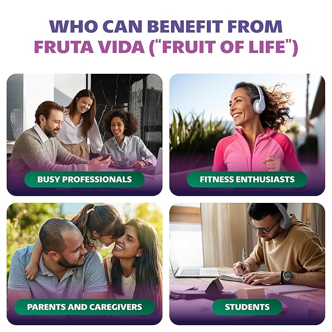 Fruta Vida – 1-30 oz Bottle – Açai – Yerba Mate – Cupuaçu Juice – by Pro Image International