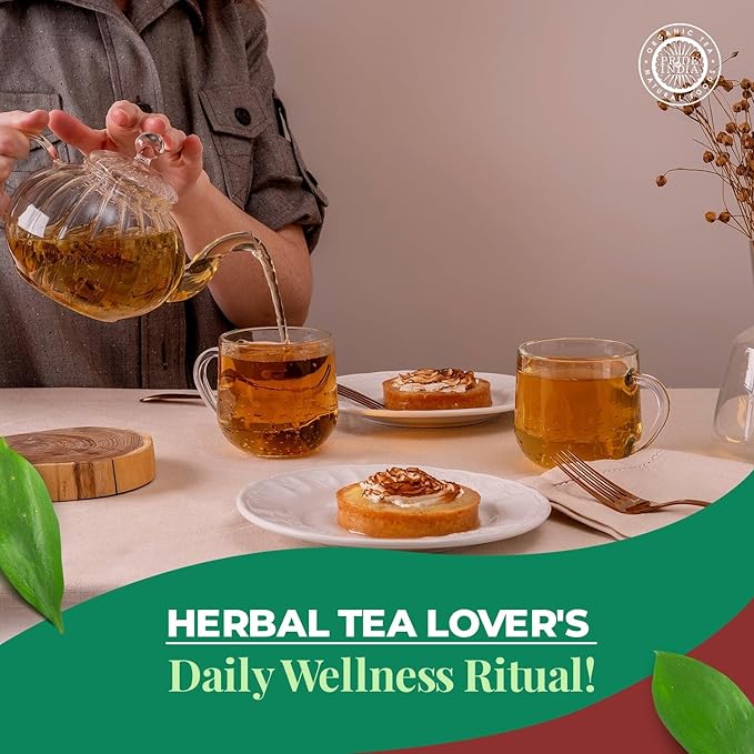 Pride Of India | Herbal Tea Lovers Set 14.12 oz (400 gm) | Includes Lemongrass Whole Tulsi/Holy Basil Leaf Whole Senna Herbal Whole Mint Whole