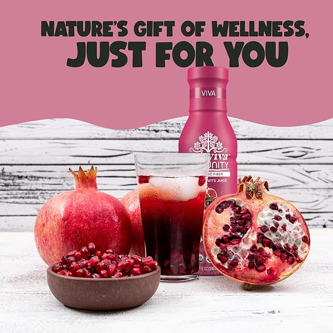 Karviva Organic Juice with Ashitaba Pomegranate and Dark Cherry Vitamin K Vitamin C Essential Minerals (6 Bottles 12 fl. oz. each)