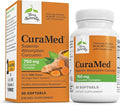 Terry Naturally CuraMed 750mg - Antioxidant Supplement for Brain &amp Heart Health Support - Dietary Supplement with High-Potency Curcumin Complex - Kidney Liver &amp Immune Health Support - 30 Sof