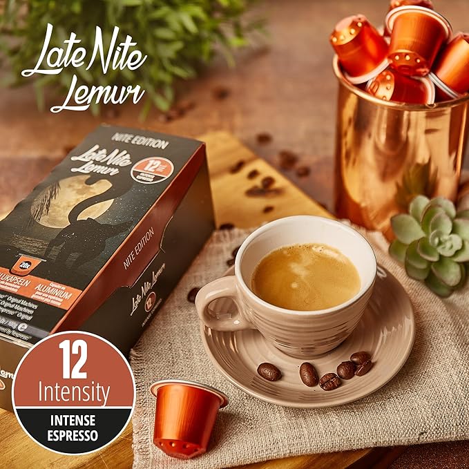 120 ct Espresso Intenso Variety Pack | Compatible with Nespresso Original Machines | Aluminum Coffee Pods | Intensity 10 11 12 | Like Dharkan Kazaar Palermo Italiano Capsules