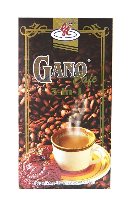 4 Boxes (4x20sachets) Gano Excel GanoCafe 3 IN 1 Coffee with Ganoderma with FREE Express Shipping