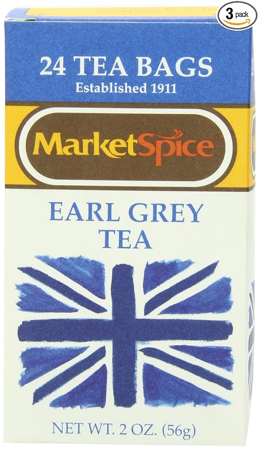 MarketSpice Tea Bag Earl Grey 24-Count (Pack of 3)