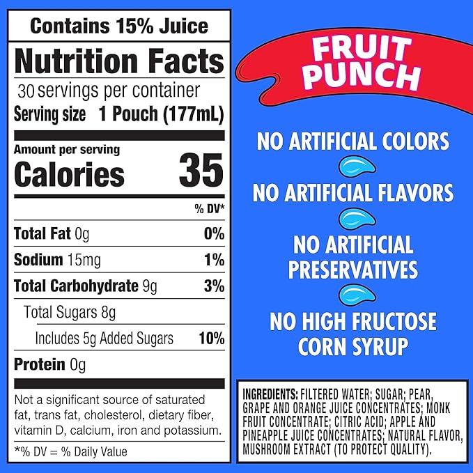 Kids Juice Beverage Variety Pack - 6 Fl Oz -(40 Count)