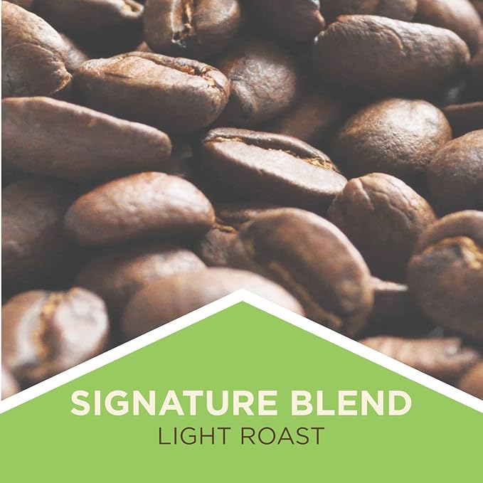 Tiny Footprint Coffee Organic Signature Blend Light Roast - Ground Coffee  USDA Organic &amp Carbon Negative - You Drink Coffee We Plant Trees 2 Pack