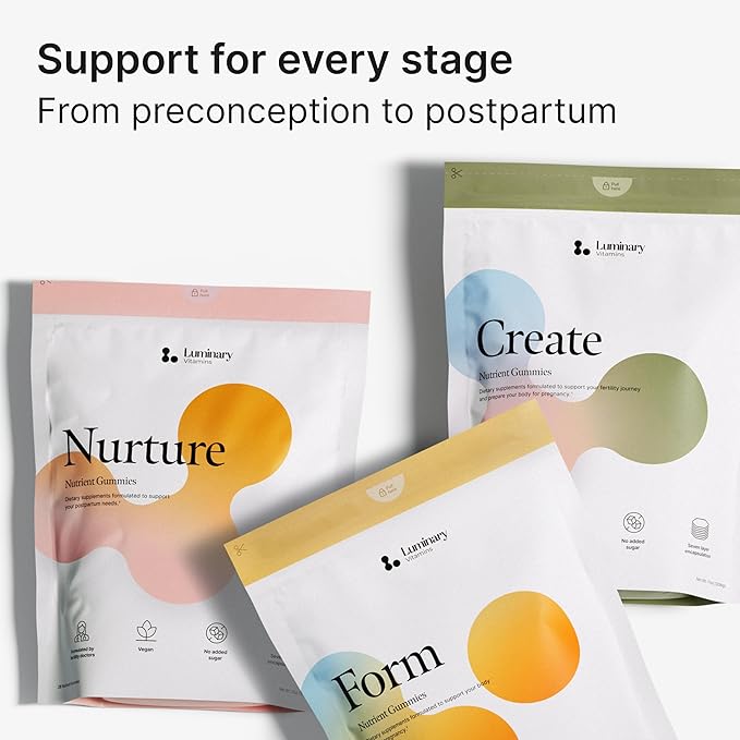 Create for Women | Doctor Formulated Fertility Gummy | 600mg CoQ10 + 27mg Iron + 1200mcg Folic Acid | Preconception &amp Egg Quality Support | Vegan &amp No Added Sugar (28 Day Supply)