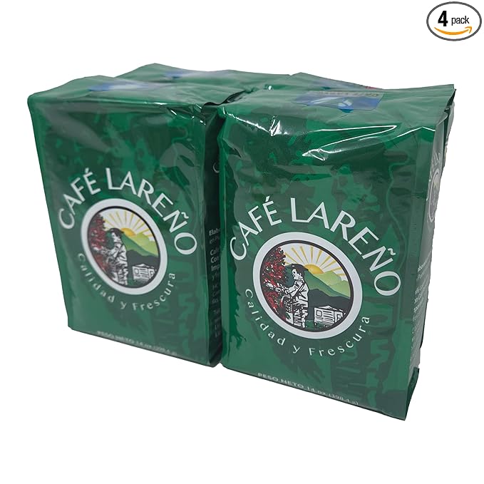 Café Lareño Ground Coffee 14 oz Pack of 4 56 oz Total Puerto Rican Coffee